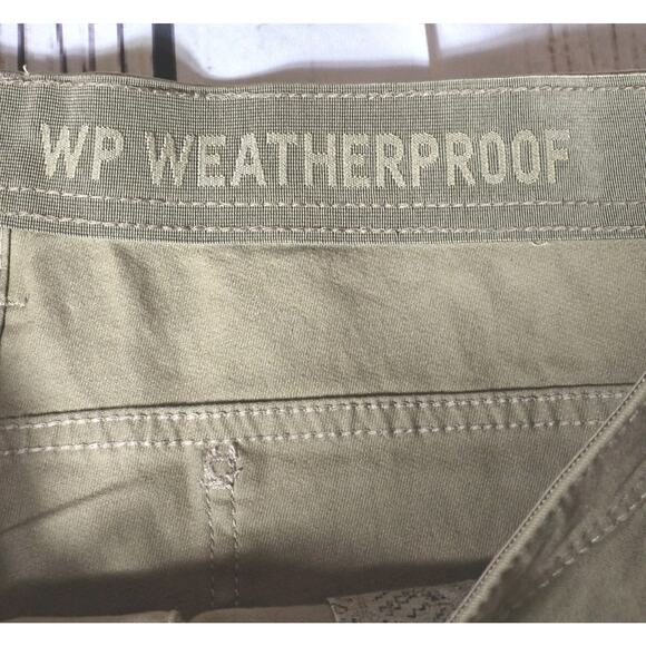 Weatherproof Commuter Pants Men's 38W-30L Khaki Stretch, Elastic Waist - Picture 8 of 9